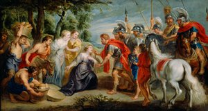 Setkání Davida s Abigail, kolem 1620-5