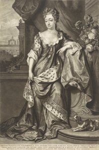 Christine Charlotte z Württemberska 1645-1699, princezna z Východního Fríska, asi 1699. od Peter Schenk