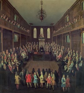 Dolní sněmovna v zasedání, 1710