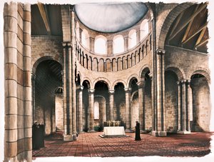 Battle Abbey, 12. století, c1990-2010 od Peter Urmston