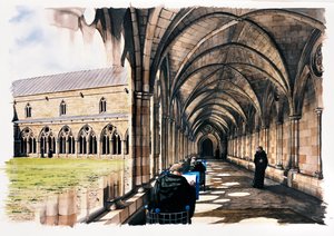 Battle Abbey, 13. století, c1990-2010 od Peter Urmston
