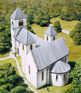 Kaple North Elmham, c1100, c1990-2010 od Peter Urmston
