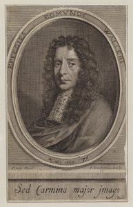 Edmund Waller , anglický básník a politik (rytina) od Peter Vanderbank