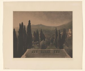 Pohled z balkónu od Peter Vilhelm Ilsted (signed by artist)