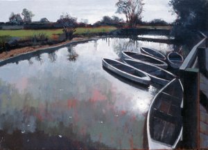 Barcombe Mills, Sussex, 2007 (olej na plátně)