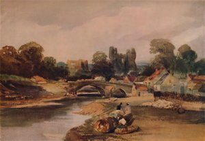 Vesnice na řece, c1824, 1935 od Peter de Wint