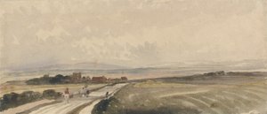 A Yorkshire Road (akvarel a grafit na papíře) od Peter de Wint