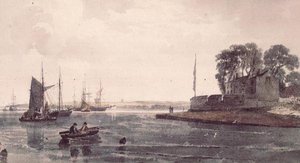 Hrad Cowes od Peter de Wint