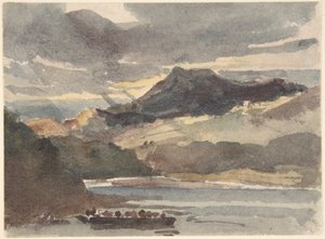 Studie k „Přívozu“ - Snowdon od Llyn Padran, Severní Wales