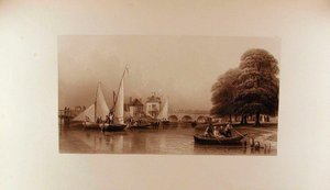Pohled na most Folly v roce 1827 od Peter de Wint