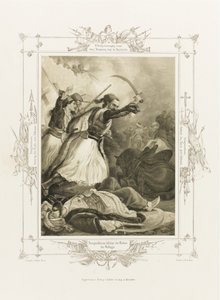 Christos Anagnostaras z alba řeckého hrdinství, cca 1835 od Peter von Hess