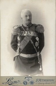 Generál Konstantin Pavlovič Prezhbiano 1840-1905, 1898. od Petersburg . Photo studio Alfred Lorens