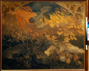 ""La nuit"" (Noc) Obraz Petra Savviche Utkina (1877-1934) Tempera na plátně 1904 Rozměr 103x124 cm Soukromá sbírka