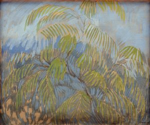 Mimosa par Utkin, Pyotr Savvich (1877-1934). Olej na plátně