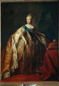 Portrét císařovny Kateřiny II (Marthe Helene Skavronskaia od Petr Semenovich Drozhdin