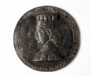 Medaile zobrazující Borso d