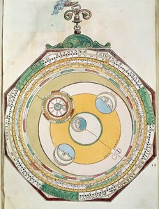 Tabulka pohybů Měsíce ve vztahu ke Slunci, z Astronomicum Caesareum