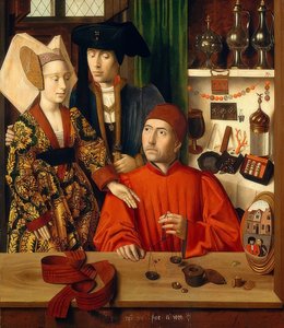 Zlatník ve svém obchodě. 1449 od Petrus Christus