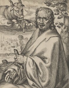 Lukáš, ze Čtyř evangelistů, 1610-20. od Petrus Feddes