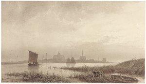 Pohled na Veere od Petrus Franciscus Greive