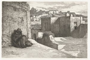 Pohled na Tanger od Petrus Johannes Arendzen (attributed to)