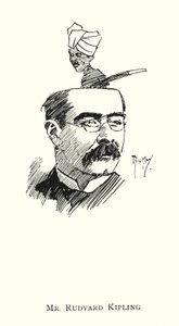 pan Rudyard Kipling (litho) od Phil May