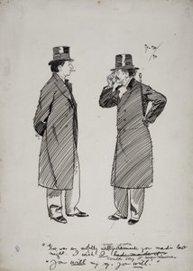 Oscar Wilde a Whistler od Phil May