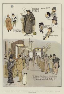 Western Ways, První dojmy z New Yorku, Hoffman House Saloon (chromolitho)