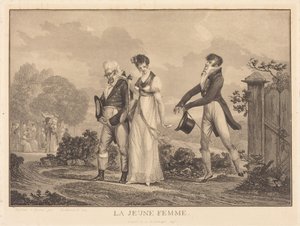 Mladá žena od Philibert-Louis Debucourt