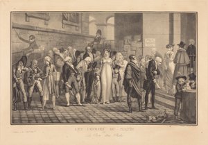 Ranní dostihy aneb dveře boháče od Philibert-Louis Debucourt