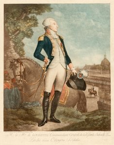 Markýz de Lafayette od Philibert-Louis Debucourt