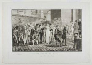 Ranní pochůzky aneb dveře bohatého muže od Philibert-Louis Debucourt