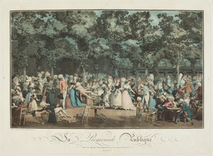 Veřejná promenáda od Philibert Louis Debucourt