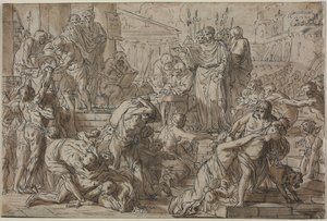 Římské téma, 1700s. od Philibert Benoît Delarue