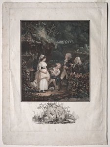Annette a Lubin, 1789. od Philibert Louis Debucourt