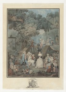 svatební hostina La noce au Chateau od Philibert Louis Debucourt