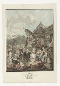 Dansende bruid Menuet nevěsty od Philibert Louis Debucourt