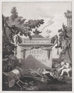 Frontispis k hrdinovi a Leandrovi, 1801. od Philibert Louis Debucourt