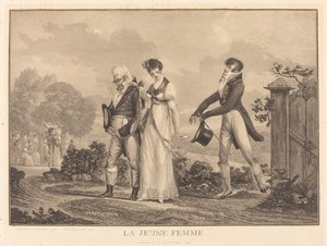 Mladá dáma od Philibert Louis Debucourt
