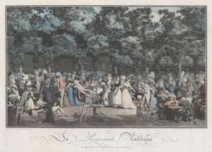Veřejná promenáda od Philibert Louis Debucourt