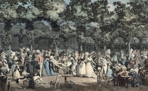 Veřejná promenáda v Palais-Royal od Philibert Louis Debucourt