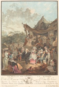 Menuet nevěsty od Philibert Louis Debucourt
