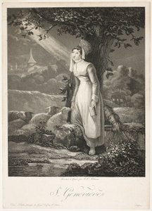 Saint Genevieve od Philibert Louis Debucourt