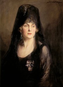 Portrét Viktorie Eugenie z Battenbergu (1887-1969), 20. století (olej na plátně)