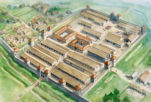 Římská pevnost Birdoswald, c3. století, c1990-2010