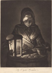 Ústřicová žena od Philip Dawe after Henry Robert Morland