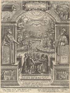 Křest, ze série Sedm svátostí, 1576., 1576. od Philip Galle