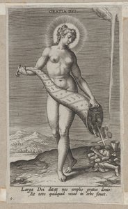 Gratia Dei, z Prosopographia, ca. 1585-90., ca. 1585-90. od Philip Galle