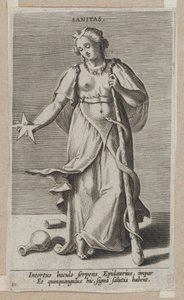Sanitas, z Prosopographia, ca. 1585-90., ca. 1585-90. od Philip Galle