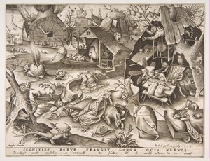 Lenost Desidia ze série Sedm smrtelných hříchů, 1558.